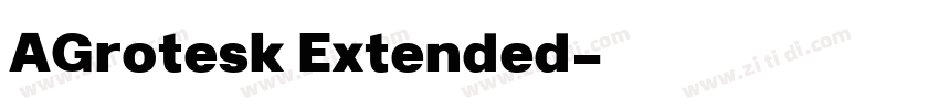 AGrotesk Extended字体转换